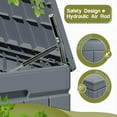 thumbnail image 3 of Vineego Large Outdoor 82 Gallon Storage Resin Deck Box, Gray, 3 of 7