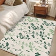 thumbnail image 4 of Sage Green Botanical Area Rugs 3'x5', Small Throw Rugs for Living Room Bedroom, Rustic Country Spring Floral Summer Leaf Indoor Outdoor Rug Non-Slip Low Pile Carpet Runner Reversible Floor Mats, 4 of 8