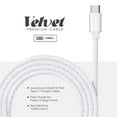 thumbnail image 7 of Liquipel Powertek Pastel Velvet USB-C to USB-C - White, 7 of 7
