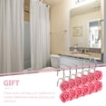 thumbnail image 4 of 12 Pcs Crochets de Rideau de Douche Design Rose pour Salle de Bain, 4 of 8