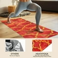 thumbnail image 4 of Red Yellow Checkered Pattern Hot Yoga Mat Towel Non Slip for Hot Yoga - Quick-Drying Yoga Mat Cover with 4 Corner Pockets with Travel Bag - Hot Yoga Towel Non Slip Grip Moisture Wicking Sweat 70"x26", 4 of 6