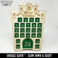 thumbnail image 6 of Fantasy Castle Christmas Advent Calendar Laser Cut Birch Wood Includes Mini Holiday Ornaments - All Red Doors, 6 of 7