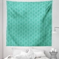 thumbnail image 1 of Damask Tapestry, Abstract Old Fashioned Pattern with Grungy Looking Floral Motifs Eastern Details, Fabric Wall Hanging Decor for Bedroom Living Room Dorm, 5 Sizes, Sea Green, by Ambesonne, 1 of 1