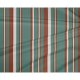thumbnail image 4 of oneOone Cotton Silk Dusty Teal Green Fabric Stripes Fabric For Sewing Printed Craft Fabric By The Yard 42 Inch Wide-JA, 4 of 6
