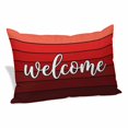 thumbnail image 2 of Red Wooden Grain Throw Pillow Cover, Pillowcase Protectors with Zipper, Breathable Decorative Lumbar Pillow Case Cover, Farmhouse Ombre Wood Stripes Rustic Pillow Shams for Couch Sofa 12x20Inch, 2 of 9