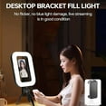 thumbnail image 3 of Rechargeable Selfie Portable Ring Light–Adjustable Bicolor Fill Light with Cordless Square Design & 4000mah Battery Phone Video Stabilizer for iPhone A, 3 of 7