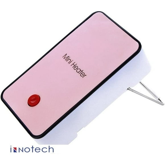 Innotech SC Calentador Espacial de Seguridad Que Ahorra Energía: mini Calentador Eléctrico Portátil Compacto para Oficina, Habitación O Escritorio. Ofrece Calor Rápido, Rendimiento Silencioso y Uso Eficiente de Energía: Rosa
