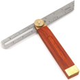 thumbnail image 2 of Angle Rulers Gauges Tri Square Sliding T-Bevel with Wooden Handle Level Measuring Tool Wooden Markin, 2 of 5