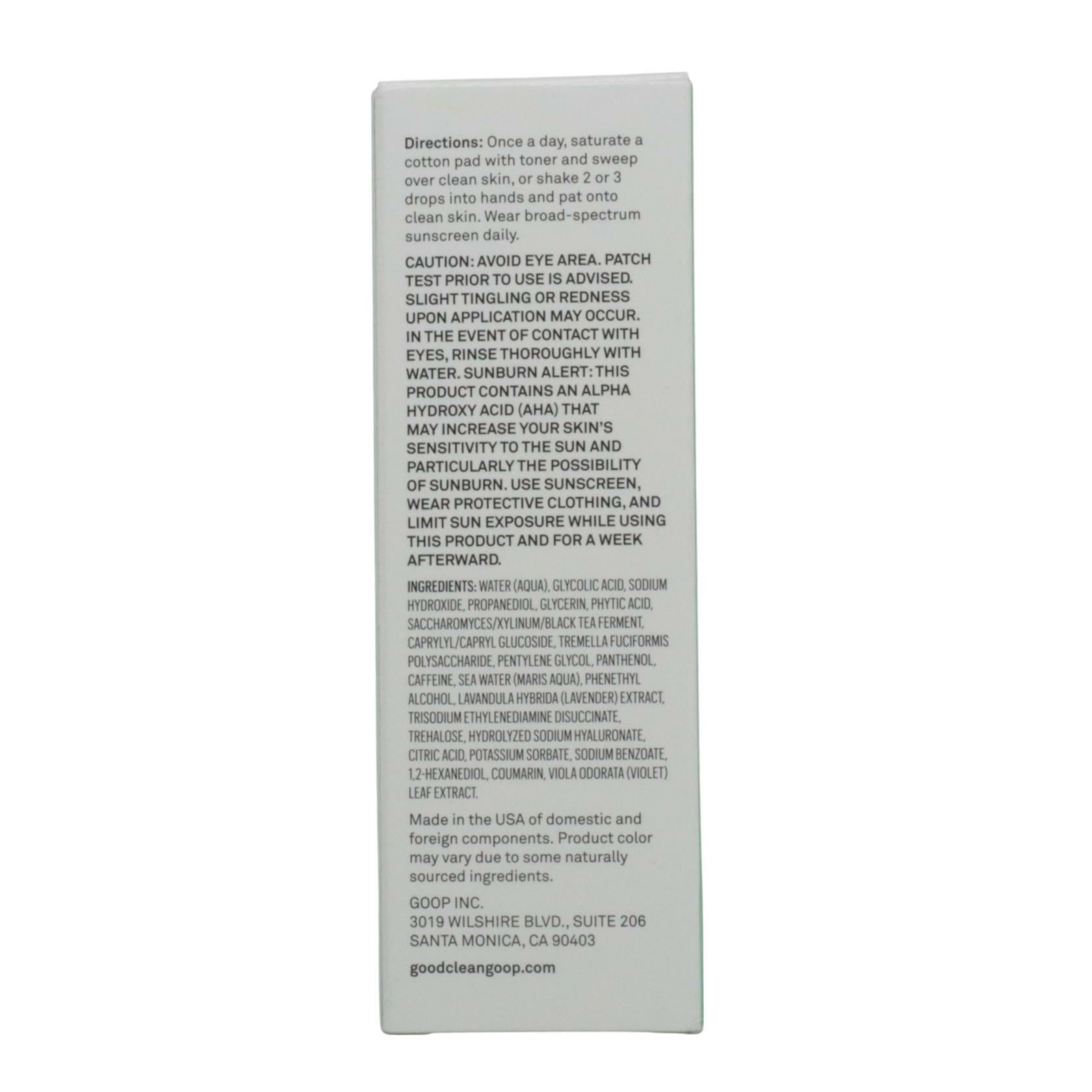 good.clean.goop beauty The Illuminator 10% Glycolic Toner with Kombucha Tea Ferment and Snow Mushroom Extract - 3.4 fl. oz.