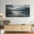thumbnail image 3 of Abstract Canvas Wall Art Crater Lake Landscape Painting Wall Decor For Bedroom Livingroom Office, 3 of 6