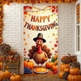 thumbnail image 5 of Thanksgiving Party Decorations Door Cover, Happy Thanksgiving Front Door Banner Fall Harvest Turkey Themed Porch Sign Hanging Backdrop for Indoor Outdoor Party Supplies 71x35 Inch, 5 of 6