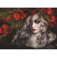 thumbnail image 1 of Diamond Painting (DE9267) Kit 5D Camelia Mujer Cuadro Cuadrado Artesanía 40x50cm FLhrweasw Nuevo, 1 of 1