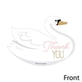 thumbnail image 3 of Big Dot of Happiness Swan Soiree - Shaped Thank You Cards - White Swan Baby Shower or Birthday Party Thank You Note Cards with Envelopes - Set of 12, 3 of 7