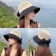 thumbnail image 3 of Sombreros de playa de paja para mujer,Sombreros para el sol,Sombreros para el sol plegables,UPF 50,Sombreros para el sol flexibles para mujer, gorra de ala ancha de verano a la moda, sombrer, 3 of 5