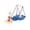 Blue, variant on TZYUDK Gymnastics Horizontal Bar Little Toy Flip Gymnastics Game Children's Desktop Toys Blue Plastic