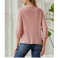 thumbnail image 7 of TRUBKH Women's Cardigan Cropped Cardigan Sweaters Pullover Cardigan Open Front Outwear Cute Cardigan Sweaters Loose Fit Plus Size Tops Women Dress Cover Up Travel Outfits for Women Pink M, 7 of 7