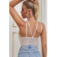 thumbnail image 1 of POGLIP Women's White Strappy Lace Bralette, 1 of 6