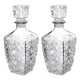 thumbnail image 1 of Juego de 2 Decantadores VITTORI licoreras para Vino whisky cristal diseño Diamante 500ml, 1 of 4