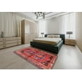 thumbnail image 4 of Ahgly Company Indoor Rectangle Traditional Dark Almond Brown Persian Area Rugs, 7' x 9', 4 of 6