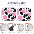 thumbnail image 6 of Salouo Cow Spots Pattern Car Windshield Sun Shade Foldable | Front Windshield Shade for Sun, Heat and UV Rays | Interior Sun Protection-Small, 6 of 6