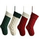 thumbnail image 2 of Calcetines navideños tejidos con cable de 18 ", decoraciones navideñas familiares, medias navideñas colgantes 2023, 2 of 4