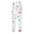 thumbnail image 4 of Pantalones largos para niños y niñas con estampado de cintura elástica y cordón con bolsillo, pantalones largos de cintura alta, pantalones de algodón para niña, 4 of 4
