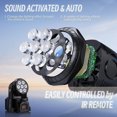 thumbnail image 5 of 4PC 7*12W Mini luz de discoteca DMX512 Control de sonido Luz de ambiente para fiesta de boda Luz de escenario con cabezal móvil de 540° Luz de escenario para espectáculos, 5 of 5