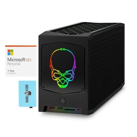 Intel NUC11BTMi7 Home & Business Mini Desktop Black (Intel i7-11700B 8-Core  32GB RAM  8TB PCIe SSD  Intel UHD  Wifi  Bluetooth  1xHDMI  SD Card  Win 10 Pro) with Microsoft 365 Personal   Hub