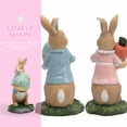 thumbnail image 5 of BESTYASH Rabbit Decoration Resin Bunny Ornament Blue 1Pack For Colleagues, 5 of 8