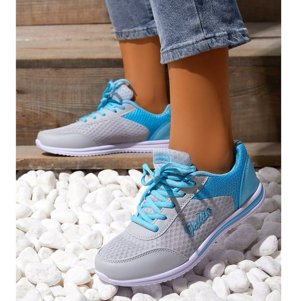 CAICJ98 Womens Shoes Walking Running Shoes Women - Orthopedic Diabetic  Walking Hypersoft Sneakers,Sky Blue