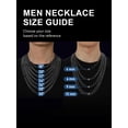thumbnail image 4 of ChainsProMax Mens Necklace 316L Stainless Steel Sturdy Curb Chain Necklace Hip Hop Jewelry Gift, 4 of 7