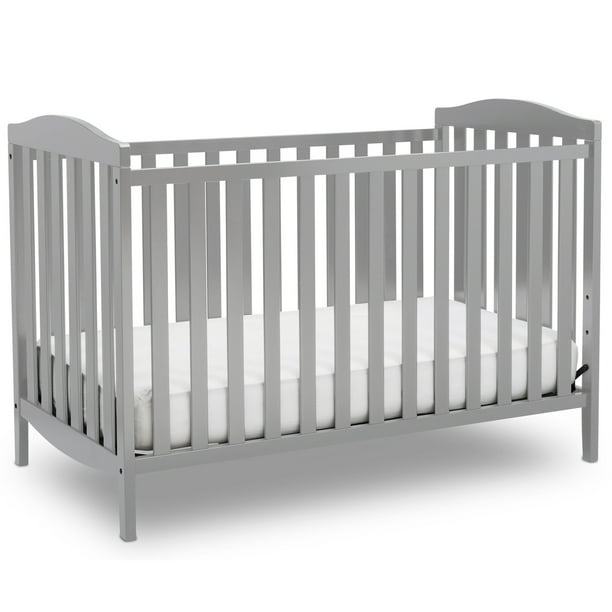 Delta Children Capri 3 In 1 Convertible Crib Grey Walmart Com Walmart Com
