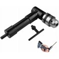 thumbnail image 1 of CHAO Broca de ángulo recto, adaptador de llave de portabrocas de 3/8, 90 grados, cabezal de aluminio de 1500RPM, vástago hexagonal de 8mm para accesorios de herramientas eléctricas, 1 of 5