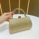 thumbnail image 4 of Bolso de Noche para Mujer - Bolso de Mano con Forro de Satén y Brillantes Diamantes de Imitación para Fiestas y Bodas, Color Plateado., 4 of 7