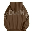 thumbnail image 6 of Womens Back Letter Print Hoodies Fashion Oversize Long Sleeve Loose Hooded Sweatshirt y2k Casual Sweatshirts With Pocket, 6 of 7