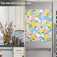 thumbnail image 3 of Yayeee Magnetic Dishwasher Cover for The Front Decoration Home Kitchen Machine Sticker Protector, Blue Floral Wave, 3 of 6