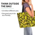 thumbnail image 2 of Balery Yellow Butterflies Bolsa Tote Estilo Estético con Cremalleras, Bolsa de Hombro, Bolsa de Compras Grande y Plegable, 2 of 7