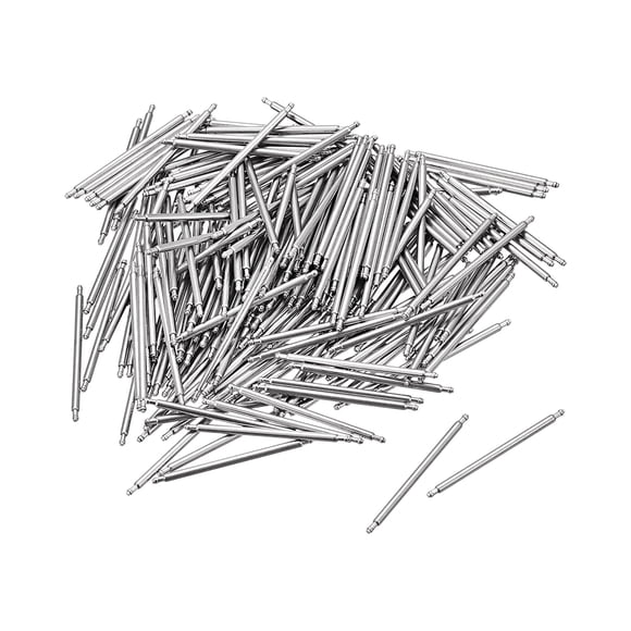 Pin de banda de reloj de 23 mm, diámetro de 1.3 mm, pasadores de resorte de acero inoxidable con un extremo flangado, paquete de 200