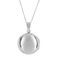 thumbnail image 4 of Silverly Women's 925 Sterling Silver Filigree Cut-Out Pattern Round Locket Pendant Necklace, 18", 4 of 7
