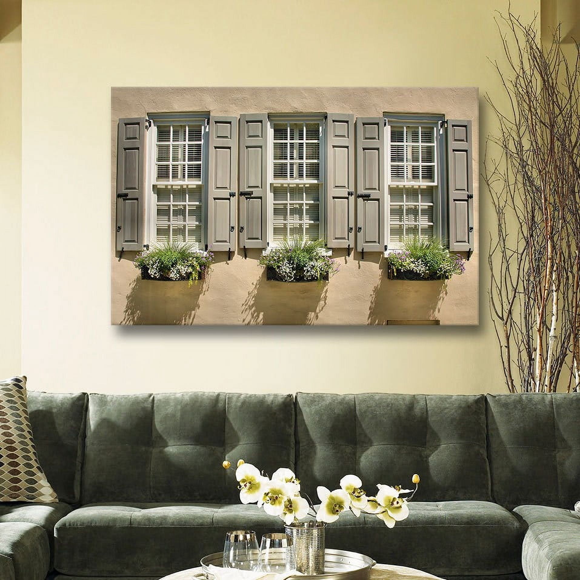ArtWall Steven Ainsworth "Windows of Old Charleston" Gallery-wrapped Canvas