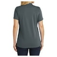 thumbnail image 3 of Womens Dry Zone UV Polyester Micro-Mesh Polo Graphite Large, 3 of 6