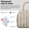 thumbnail image 3 of Obrewu Pioneer Flower Lunch Bag for Adult, Insulated, Leakproof, Oxford Cloth, 3 of 7