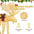 thumbnail image 4 of Walsunny 2-Piece 3D Lighted Christmas Reindeer Family with 170 Warm White LED Lights Festive Holiday Decoration, 4 of 7
