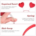 thumbnail image 3 of IDEANATEGRATE Roja Con De Lentejuelas Para San Valentín Accesorio Femenino Chic, 3 of 8