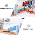 thumbnail image 3 of OUNONA Wood Train Track Expansion Packs with Bridge Shape for Toddlers 1 Set, 3 of 8