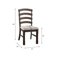 thumbnail image 2 of Gray Upholstered Dining Furniture | For Family Dinners | Sturdy Pedestals & Drawer | Meets Comfort & Storage, 2 of 3