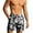 Black, variant on OOOUM Men Floral Print Swim Trunks Elastic Drawstring Side Pockets Loose Board Shorts Quick Dry Summer Vacation Casual Shorts Hot Pink S