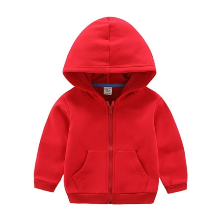 

RPVATI Toddler Baby Child Children Kids Hooded Zip Up Hoodie Tops Pockets Sweatshirt Long Sleeve Jacket Outfit 1Y-10Y