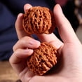 thumbnail image 2 of Hioecau 2Pcs Walnuts Relax Hand Massage Balls for Stress Relief And Blood Circulation Support Natural Wood Fidget Tool Enhances Focus Joint Health Sleep Memory Aid Gift, 2 of 7