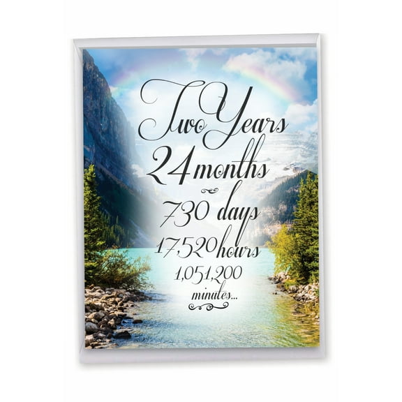 1 Large Funny Recovery Sobriety Greeting Card (8.5 x 11 Inch) - Time Count Milestones 2 J9085AAG-US